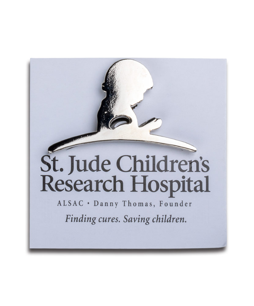 St. Jude Polished Silver Lapel Pin St. Jude Gift Shop